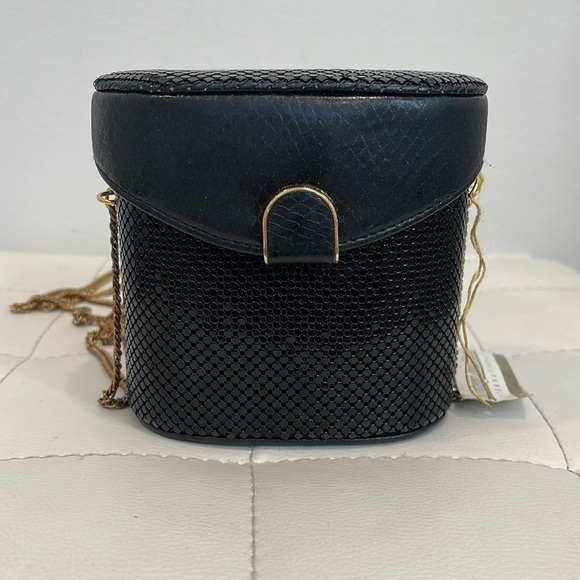 Whiting Davis Sequin Chain Maille Box Clutch - Picture 1 of 5